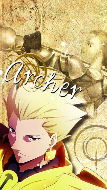 Fate Stay Night ギルガメッシュ アーチャー Iphone5 640 1136 壁紙 Wallpaperboys Com