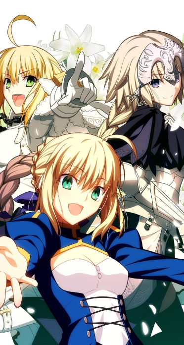 Fate Stay Night ジャンヌ ダルク セイバー Iphone5 744 1392 壁紙 Wallpaperboys Com