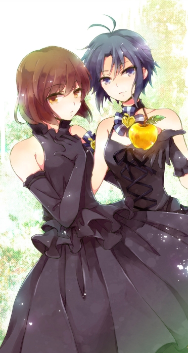 The Idolm Ster 萩原雪歩 菊地真 Iphone5 744 1392 壁紙 Wallpaperboys Com