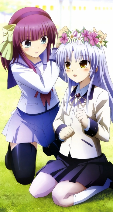 Angel Beats 天使 仲村ゆり 音無 Iphone5 744 1392 壁紙 Wallpaperboys Com