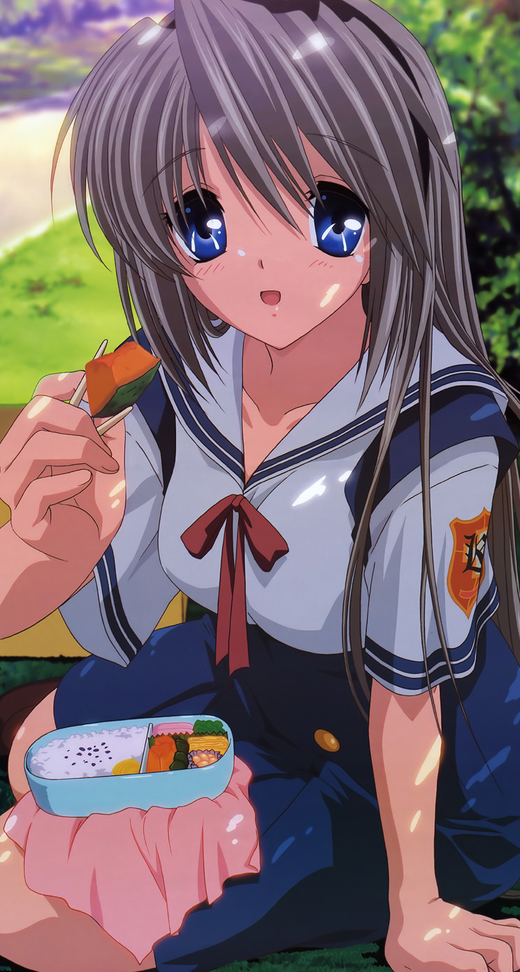 Clannad 坂上智代 池田和美 Iphone5 744 1392 壁紙 Wallpaperboys Com