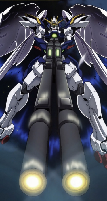 機動戦士ガンダム ウイングガンダムゼロ Iphone5 744 1392 壁紙 Wallpaperboys Com