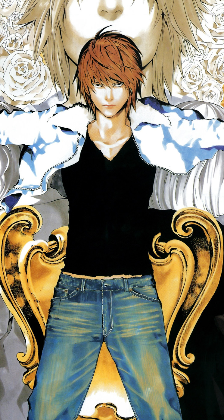 Death Note 夜神月 Iphone5 744 1392 壁紙 Wallpaperboys Com