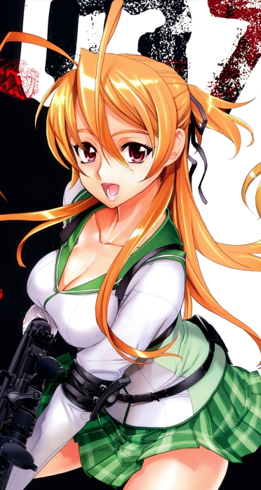 学園黙示録 Highschool Of The Dead 宮本麗 Iphone5 744 1392 壁紙 Wallpaperboys Com