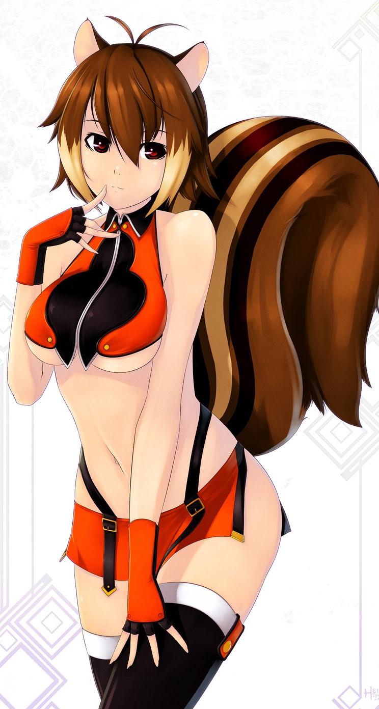 Blazblue マコト ナナヤ Iphone5 744 1392 壁紙 Wallpaperboys Com