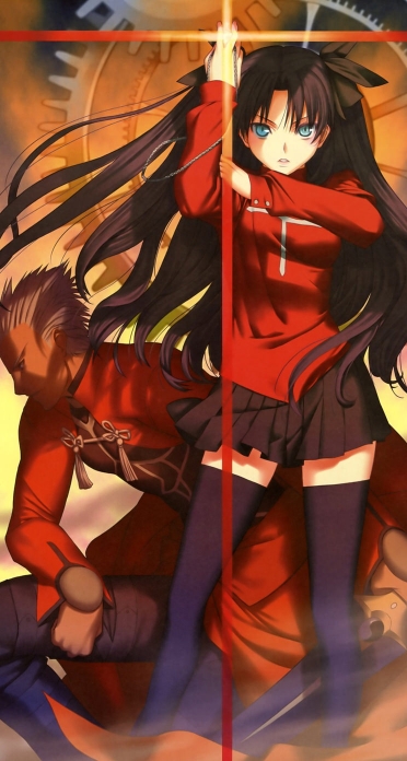 Fate Stay Night 遠坂凛 アーチャー Iphone5 744 1392 壁紙