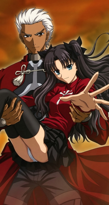 Fate Stay Night 遠坂凛 アーチャー Iphone5 744 1392 壁紙