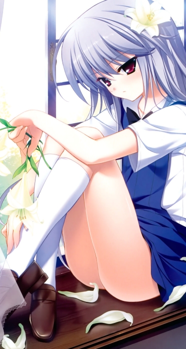 グリザイアの果実 風見一姫 Iphone5 744 1392 壁紙 Wallpaperboys Com