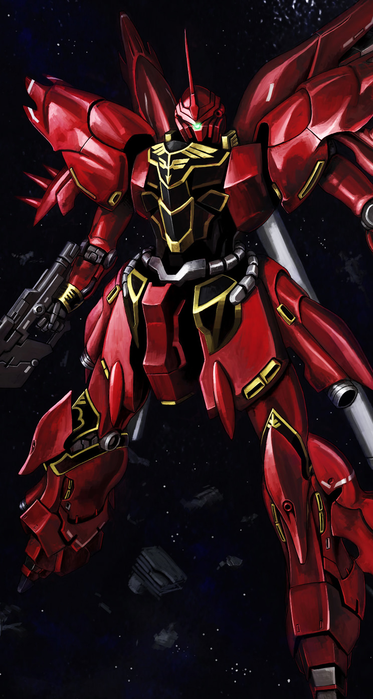 機動戦士ガンダムuc シナンジュ Iphone5 744 1392 壁紙 Wallpaperboys Com