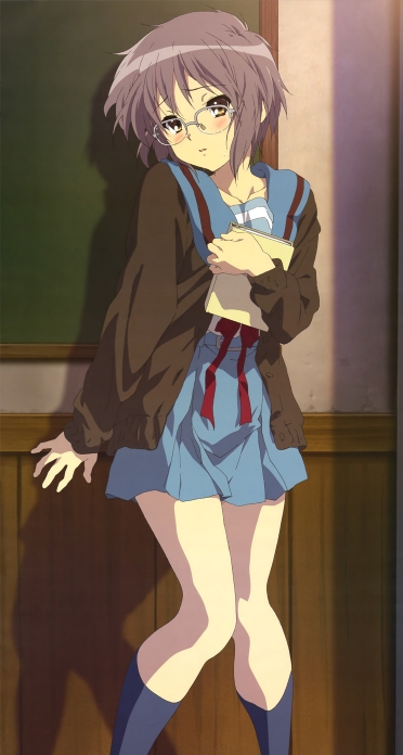 涼宮ハルヒの憂鬱 長門有希 Iphone5 744 1392 壁紙 Wallpaperboys Com