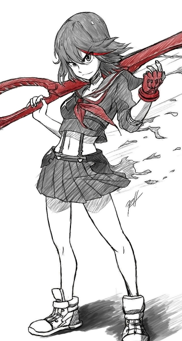 キルラキル 纏流子 Iphone5 744 1392 壁紙 Wallpaperboys Com