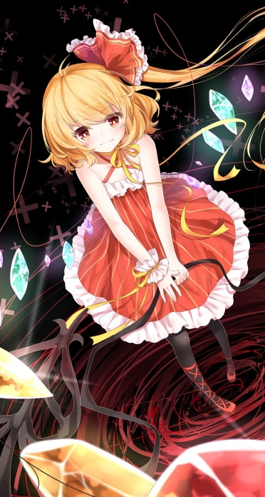 東方project フランドール スカーレット Iphone5 744 1392 壁紙