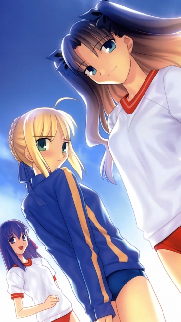 Fate Stay Night 遠坂凛 セイバー 間桐桜 武内崇 Iphone6 Plus 1080 19 壁紙 Wallpaperboys Com