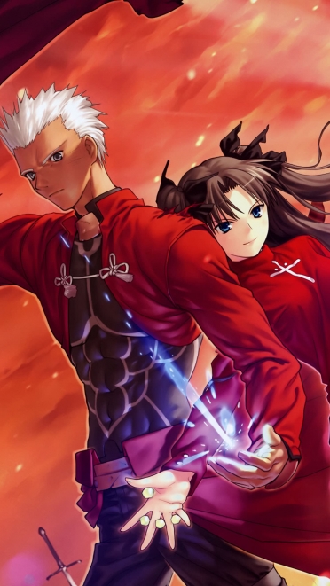 Fate Stay Night 遠坂凛 アーチャー Iphone6 Plus 1080 19 壁紙 Wallpaperboys Com