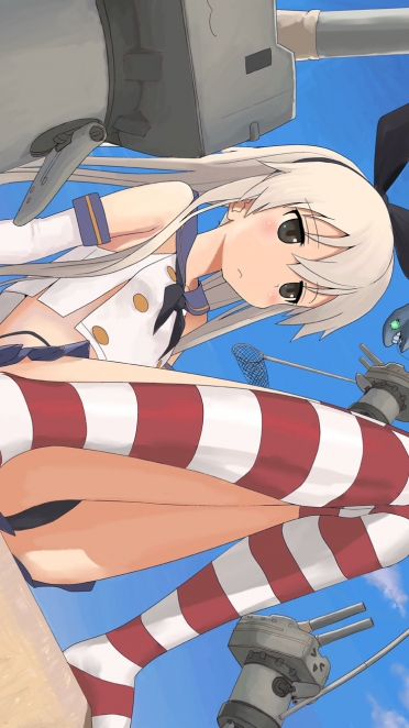 艦隊これくしょん 艦これ 島風 連装砲ちゃん Iphone6 750 X 1334 壁紙 Wallpaperboys Com