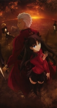 Fate/stay night,Fate/stay night Unlimited Blade Works【アーチャー,衛宮士郎,セイバー,遠坂凛】iPhone6 PLUS（1080×1920） #64157