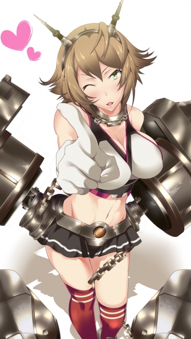 艦隊これくしょん 艦これ 陸奥 Iphone6 Plus 1080 X 19 壁紙 Wallpaperboys Com