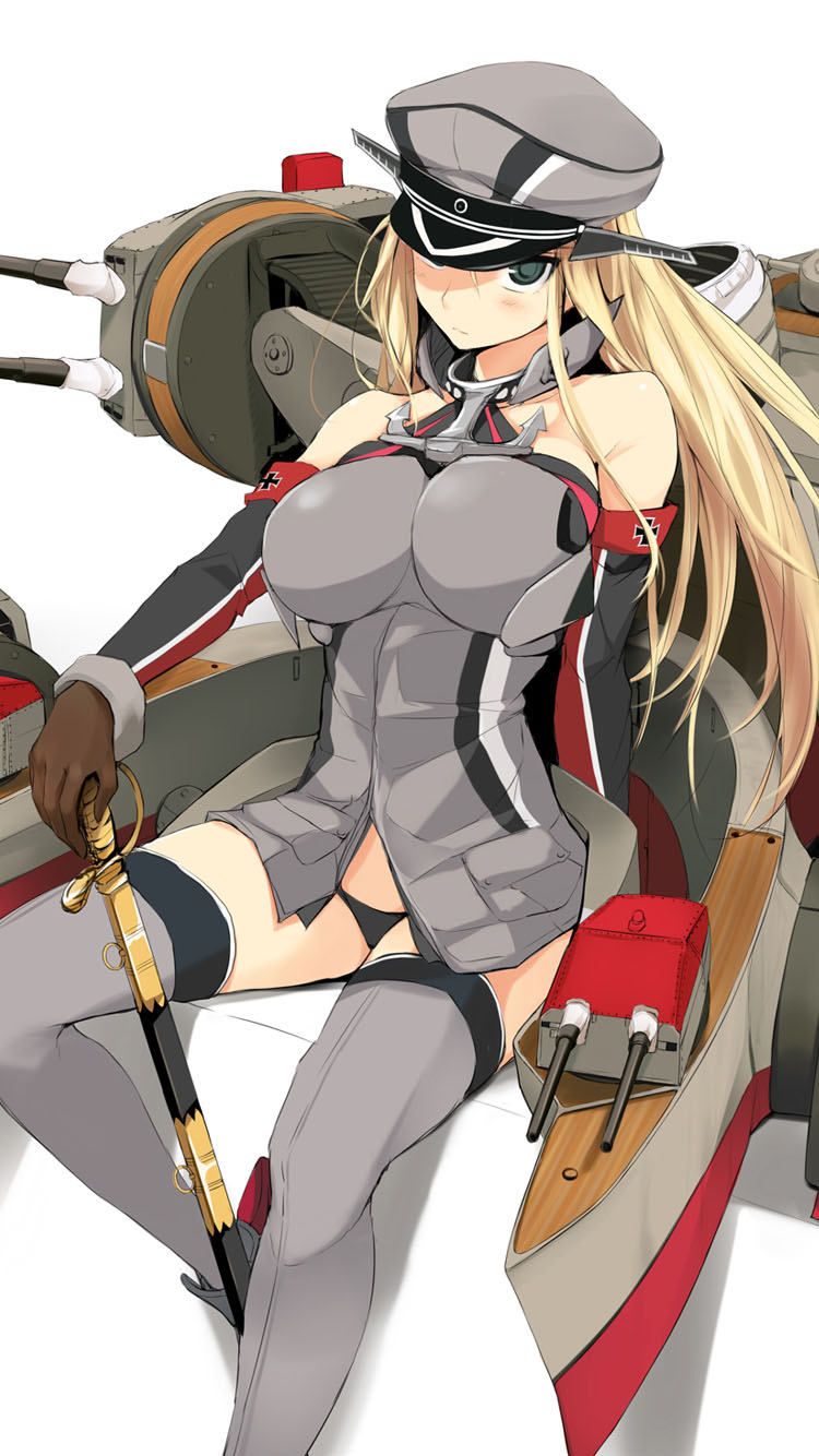 艦隊これくしょん 艦これ ビスマルク Iphone6 750 X 1334 壁紙 Wallpaperboys Com