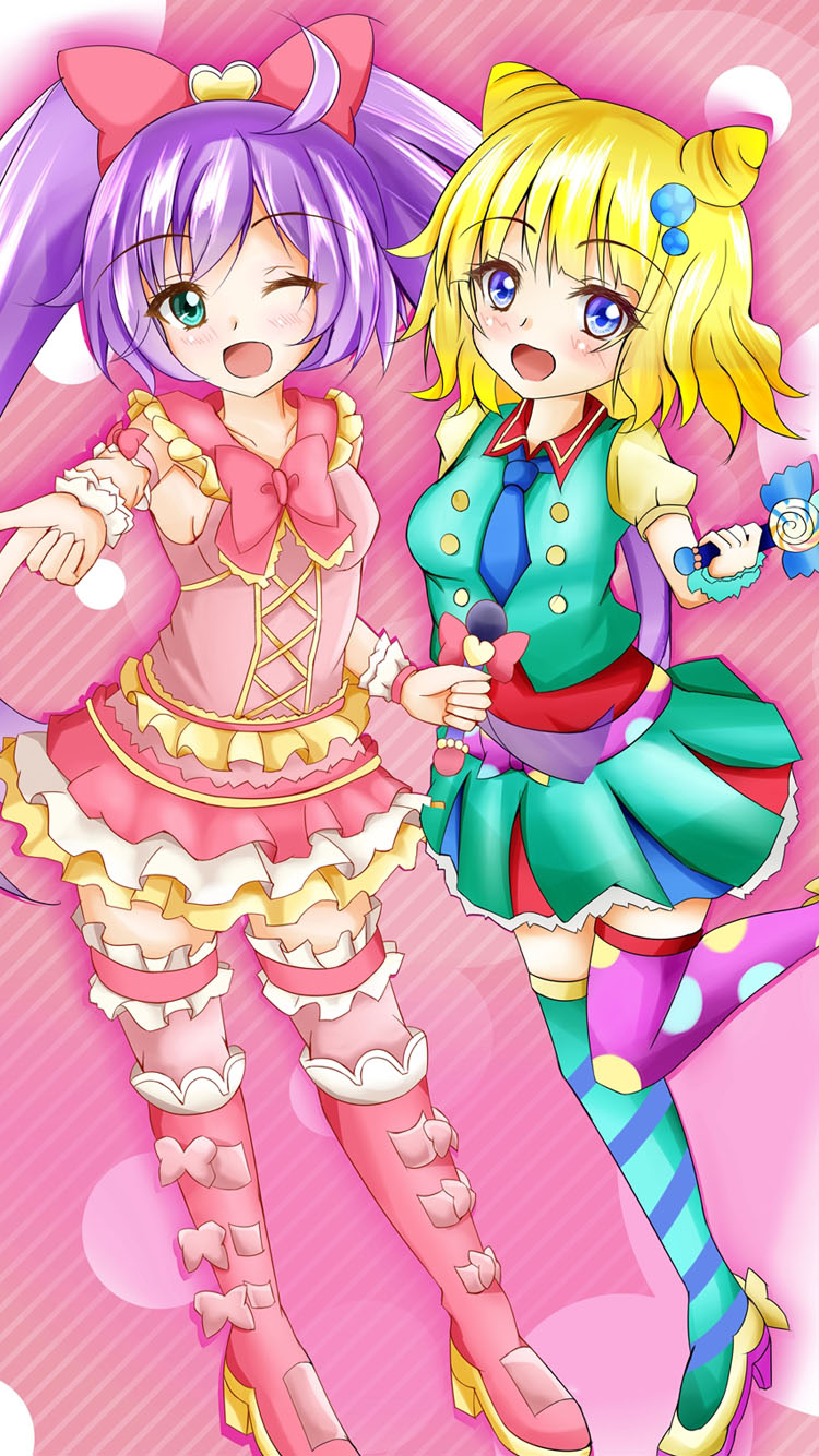 プリパラ 真中らぁら 南みれぃ Iphone6 750 X 1334 壁紙 Wallpaperboys Com