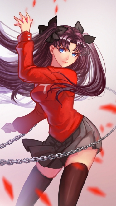 Fate Stay Night 遠坂凛 Iphone6 750 X 1334 壁紙