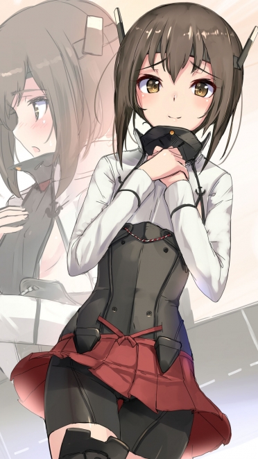 艦隊これくしょん 艦これ 秋月 Iphone6 Plus 1080 X 19 壁紙 Wallpaperboys Com