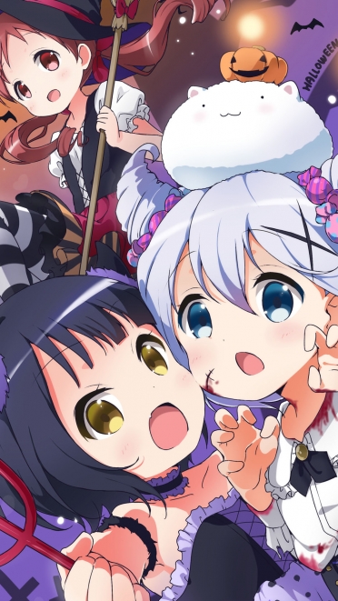 ご注文はうさぎですか 香風智乃 奈津恵 条河麻耶 Iphone6 Plus 1080 19 壁紙 Wallpaperboys Com