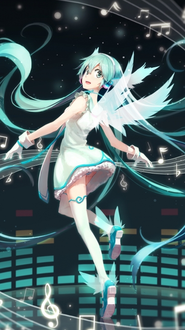 ボーカロイド 初音ミク Iphone6 750 X 1334 壁紙 Wallpaperboys Com