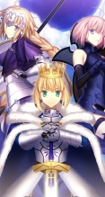 Fate/stay night,Fate/Apocrypha,Fate/Grand Order【ジャンヌ・ダルク（Fate/Apocrypha）,ルーラー（Fate/Apocrypha）,セイバー,シールダー（Fate/Grand Order）】iPhone6 PLUS（1080×1920） #90081
