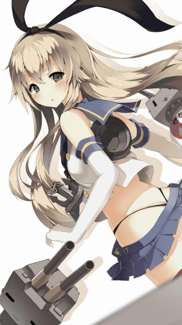 艦隊これくしょん 艦これ 連装砲ちゃん 島風 Iphone6 750 X 1334 壁紙 Wallpaperboys Com