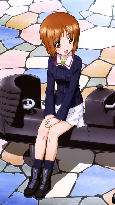 ガールズ パンツァー 西住みほ Iphone7 Plus 1080 19 壁紙 Wallpaperboys Com