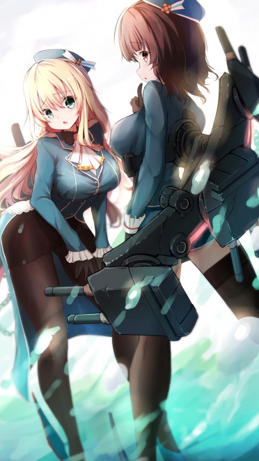 艦隊これくしょん 艦これ 愛宕 高雄 Iphone7 Plus 1080 X 1920