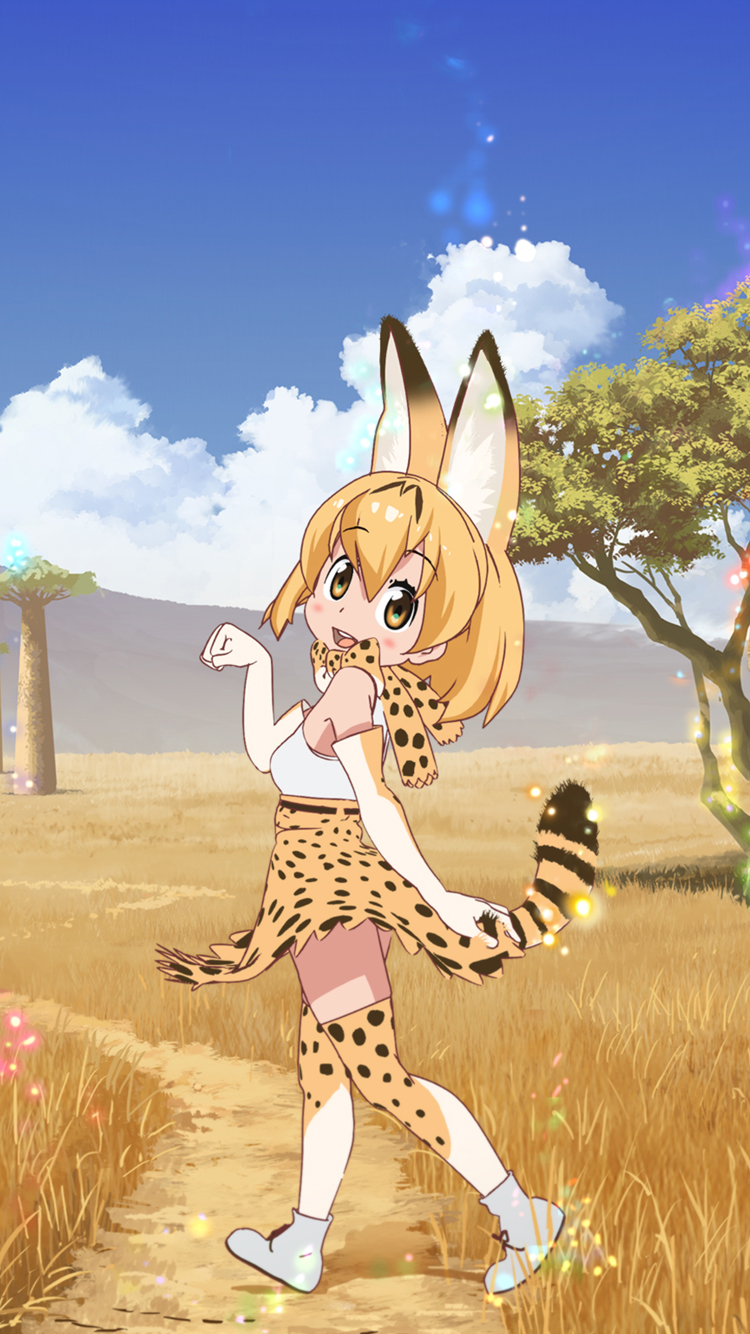 けものフレンズ サーバル Iphone7 750 X 1334 壁紙 Wallpaperboys Com