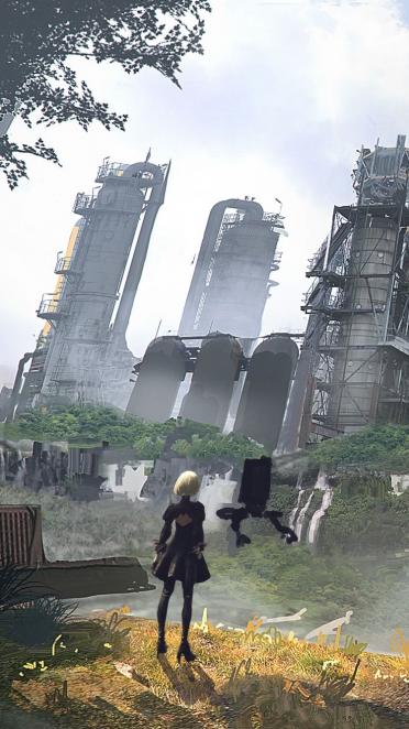 ニーア オートマタ ヨルハ二号b型 Iphone7 750 X 1334 壁紙 Wallpaperboys Com