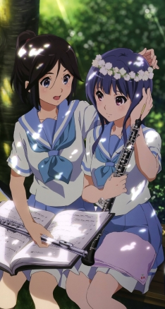 リズと青い鳥 響け ユーフォニアム 傘木希美 鎧塚みぞれ Iphone8 750 X 1334 壁紙 Wallpaperboys Com