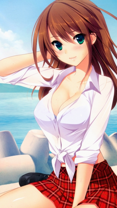 Anime girl on top