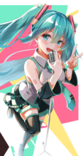 ボーカロイド【初音ミク】iPhone8 PLUS（1080 x 1920） #128012