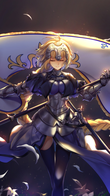 Fate Stay Night Fate Grand Order Fate Apocrypha ジャンヌ ダルク Fate Apocrypha ルーラー Fate Apocrypha Iphone8 750 X 1334 壁紙 Wallpaperboys Com