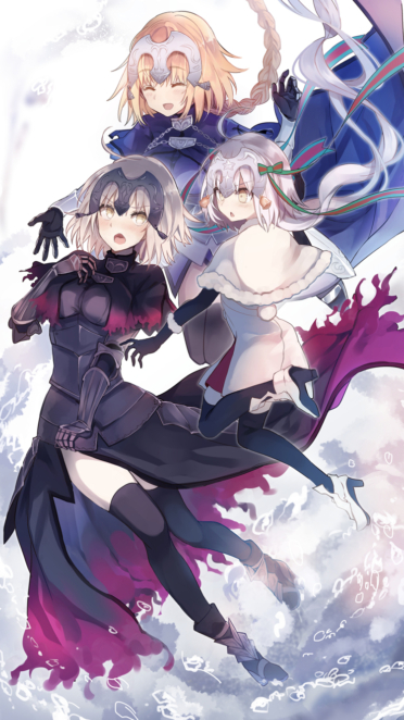 Fate Stay Night Fate Grand Order Fate Apocrypha ジャンヌ ダルク オルタ サンタ リリィ ジャンヌ ダルク Fate Apocrypha ルーラー Fate Apocrypha Iphone8 750 X 1334 壁紙 Wallpaperboys Com