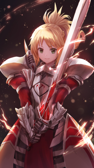 Fate Stay Night Fate Apocrypha Fate Grand Order 赤のセイバー モードレッド Iphone8 750 X 1334 壁紙 Wallpaperboys Com