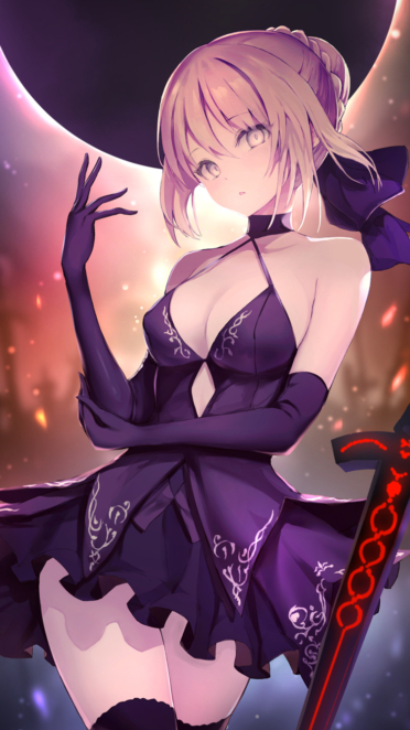 Fate Stay Night Fate Grand Order セイバー セイバーオルタ Iphone8 750 X 1334 壁紙 Wallpaperboys Com