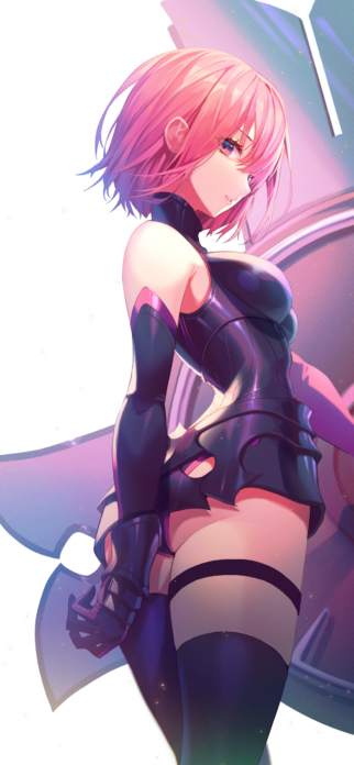 Fate Grand Order Fate Stay Night マシュ キリエライト Iphone Xs Max 1242 X 26 壁紙 Wallpaperboys Com